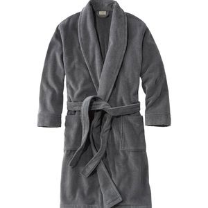 Men's LL Bean Terry Cloth Organic Cotton Robe - size M